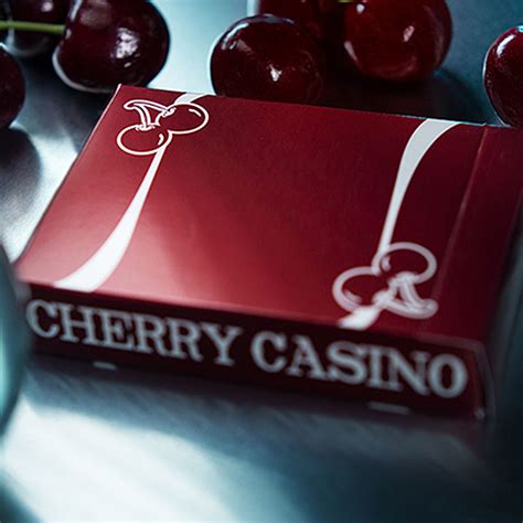 red cherry casino playing cards